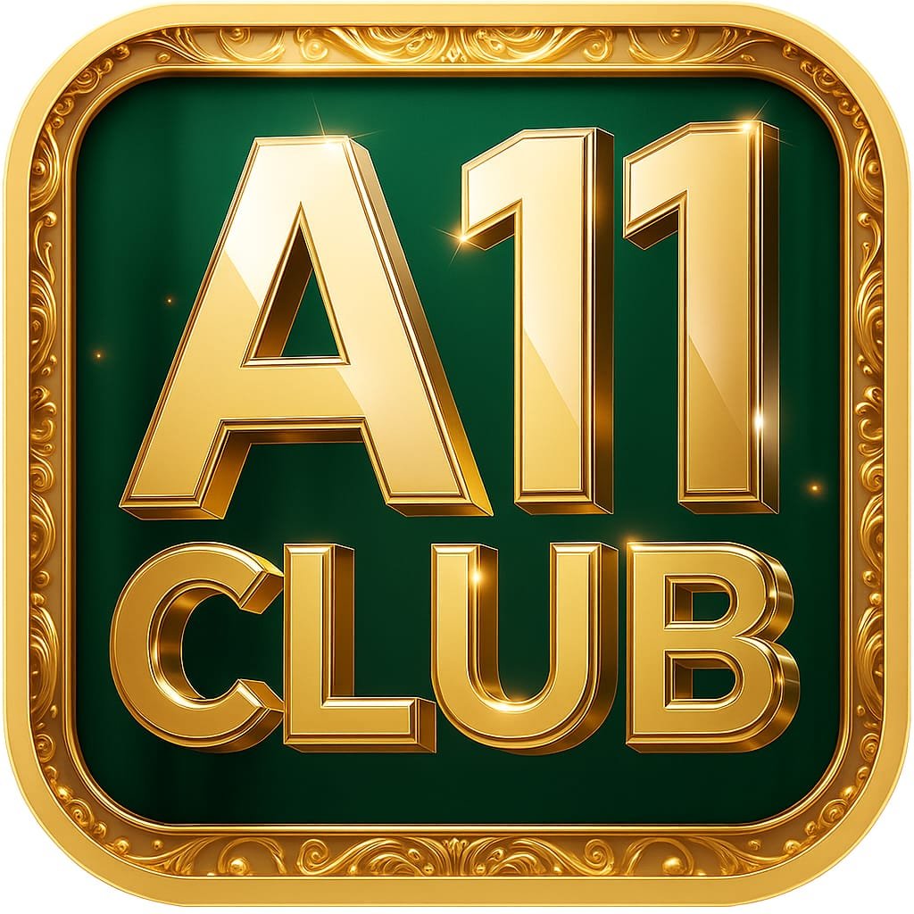 A11Club logo in gold and green colors.